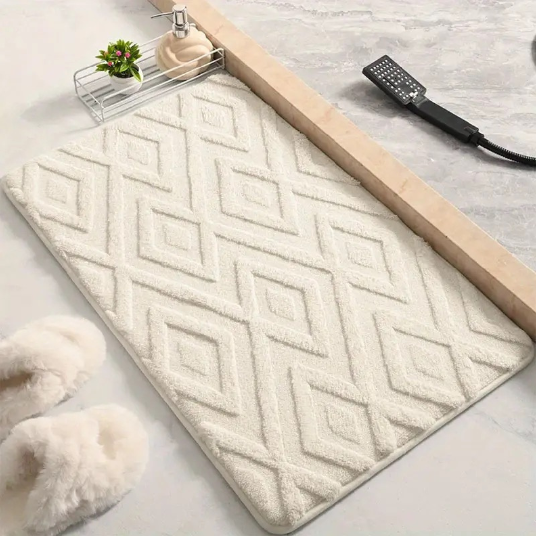 Diamond Jacquard Bath Mat