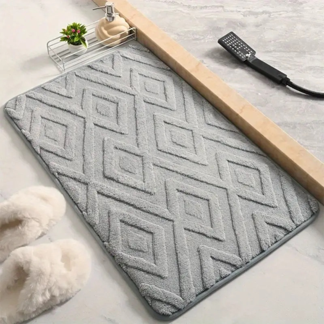 Diamond Jacquard Bath Mat