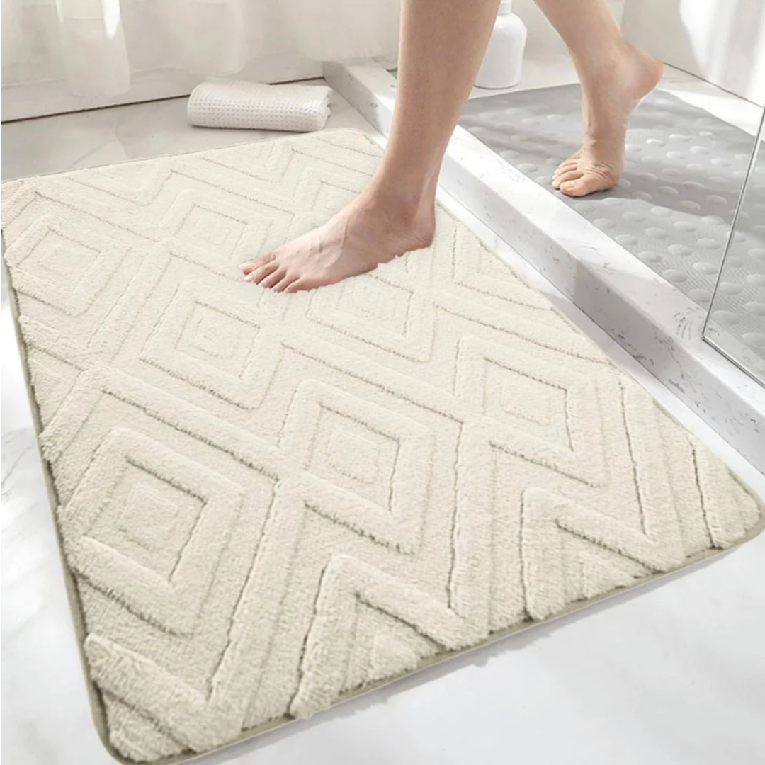 Diamond Jacquard Bath Mat